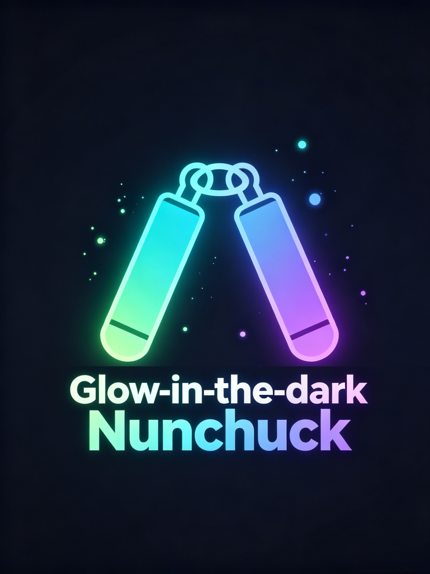 Glow-in-the-dark Nunchuck