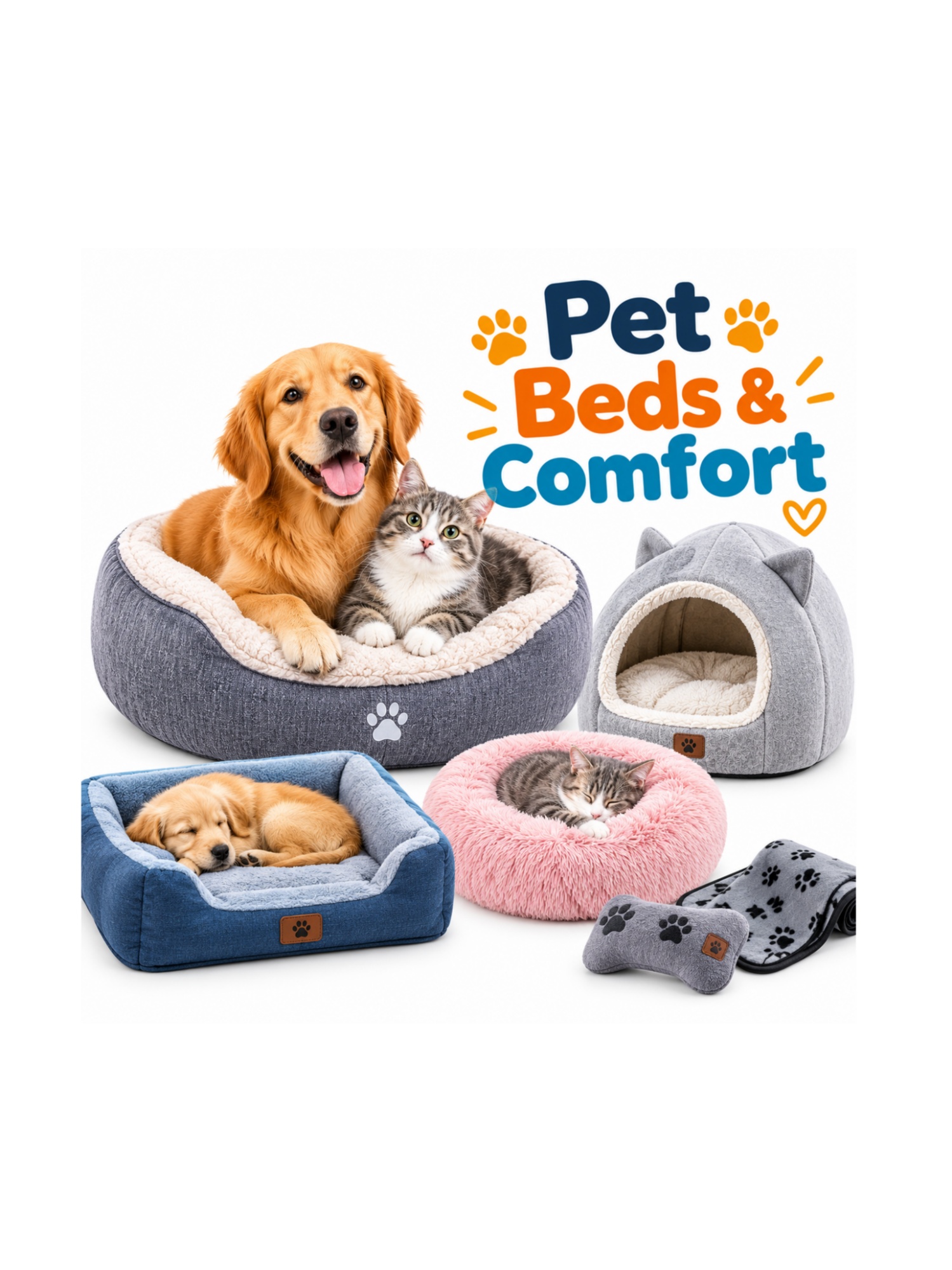 Pet Beds & Comfort